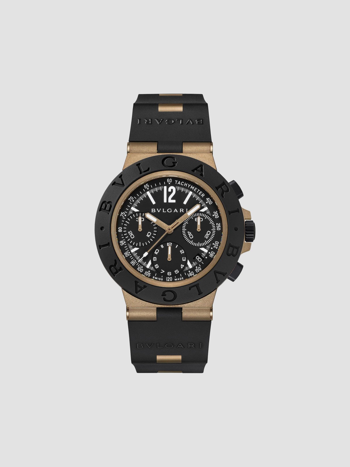 BVLGARI BVLGARI Titanium, Aluminum & Rubber Chronograph Watch/41MM