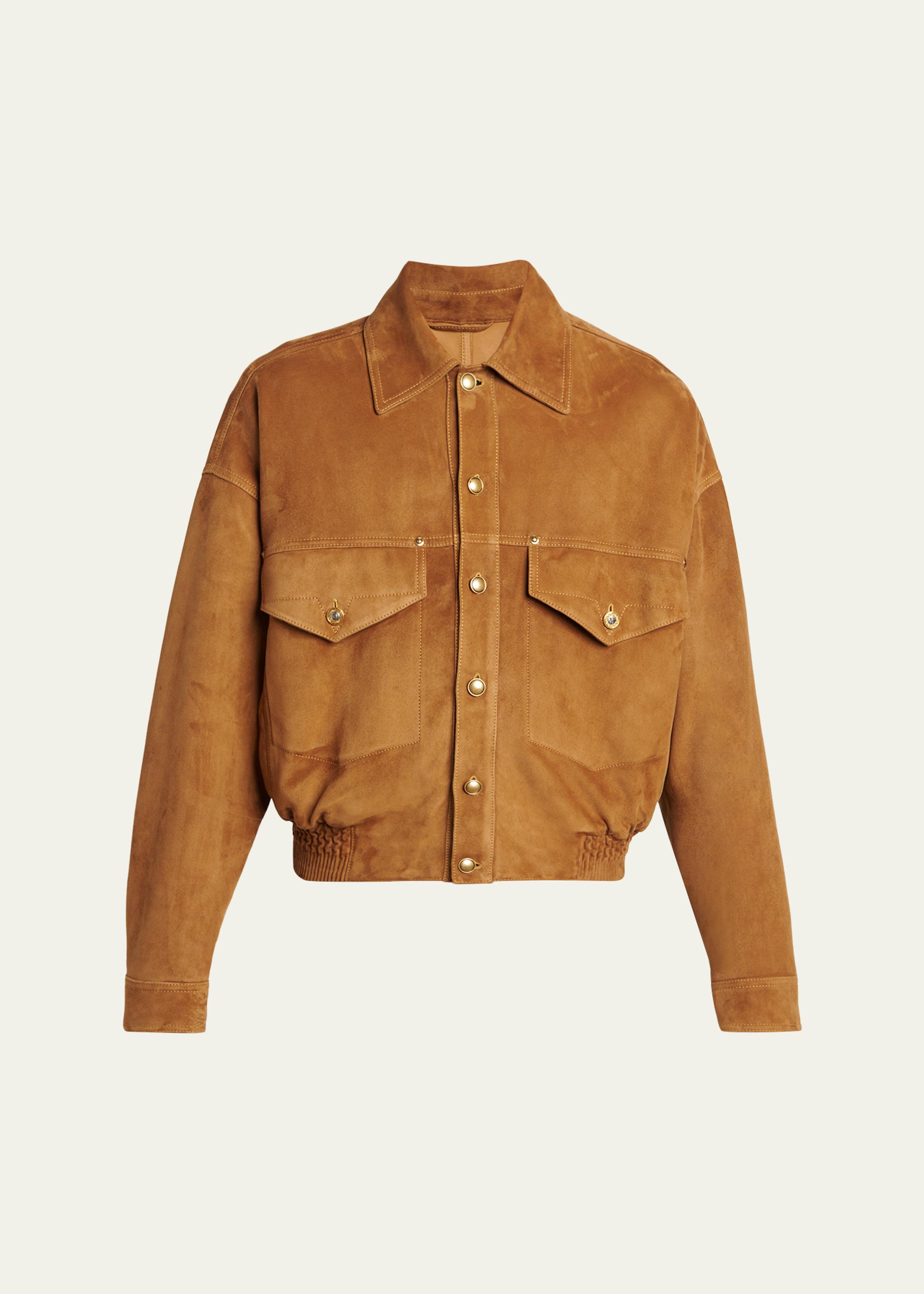Men's Suede Blouson Jacket