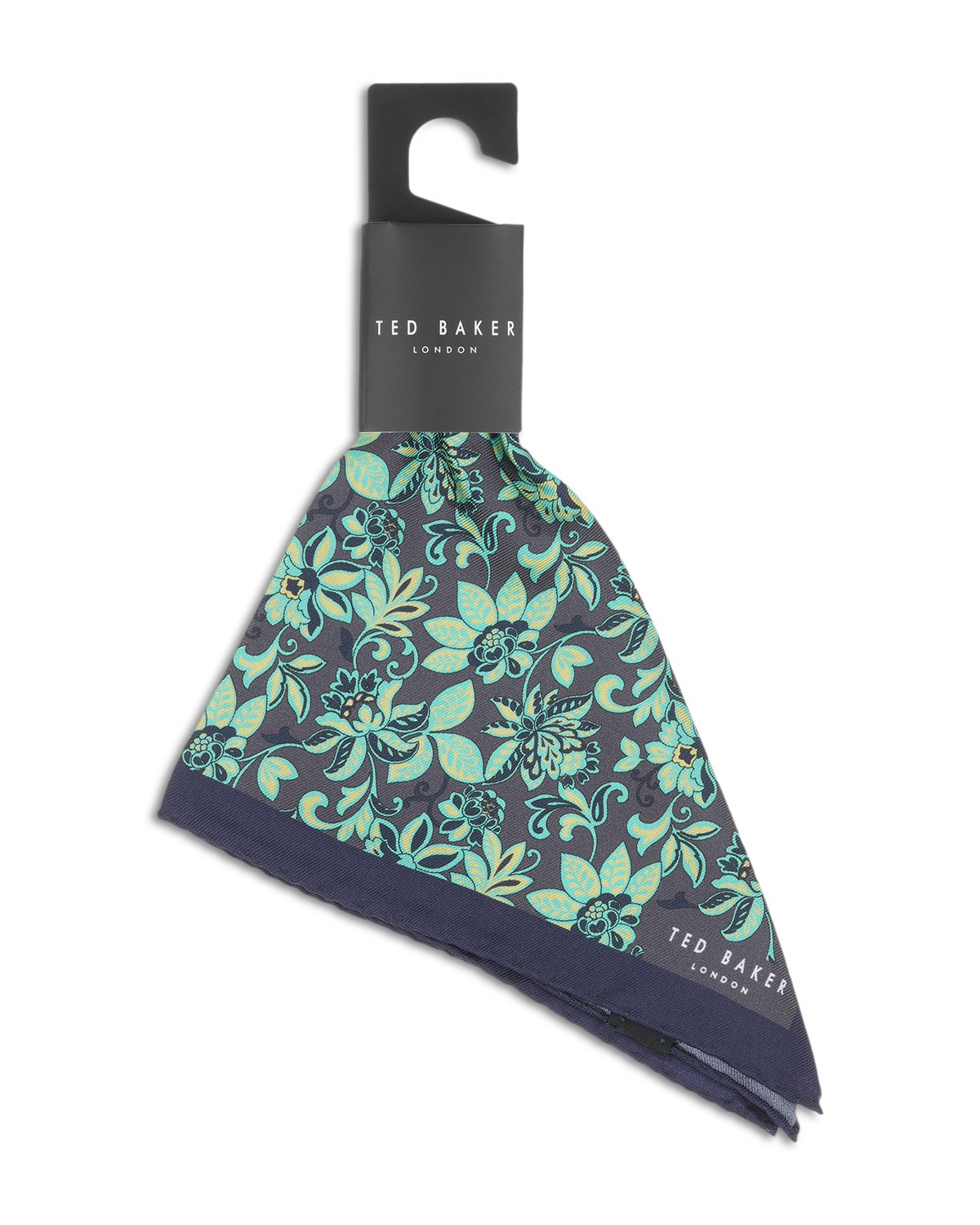 York Satin Floral Pocket Square