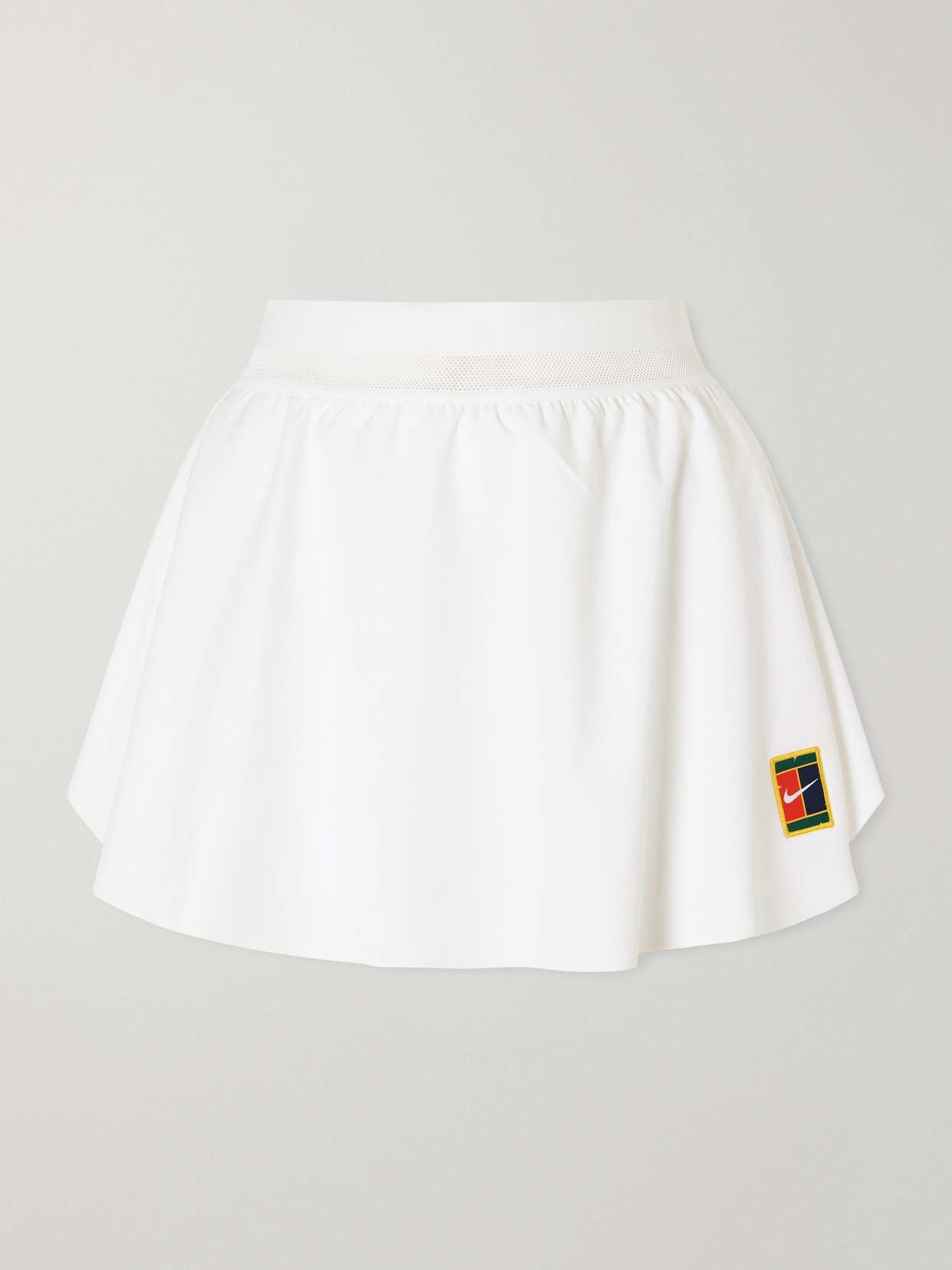 Pleated jersey tennis skirt