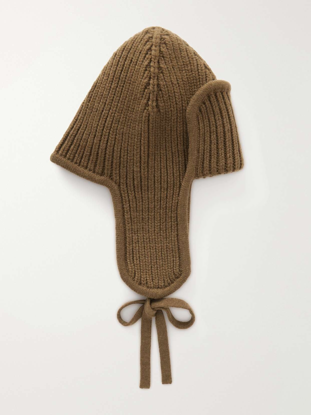 Delwar ribbed cashmere trapper hat