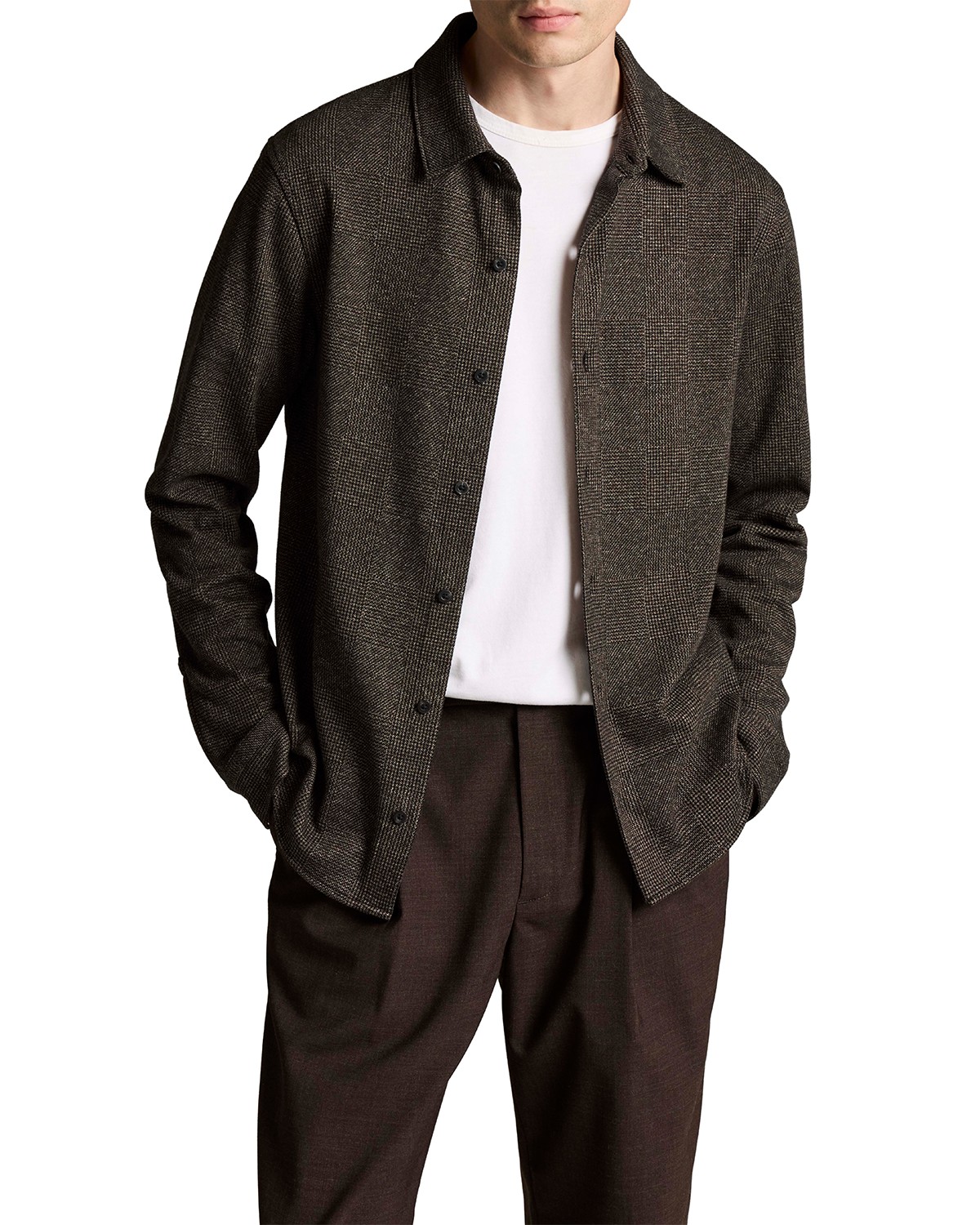 Glen Plaid Button Up Shirt