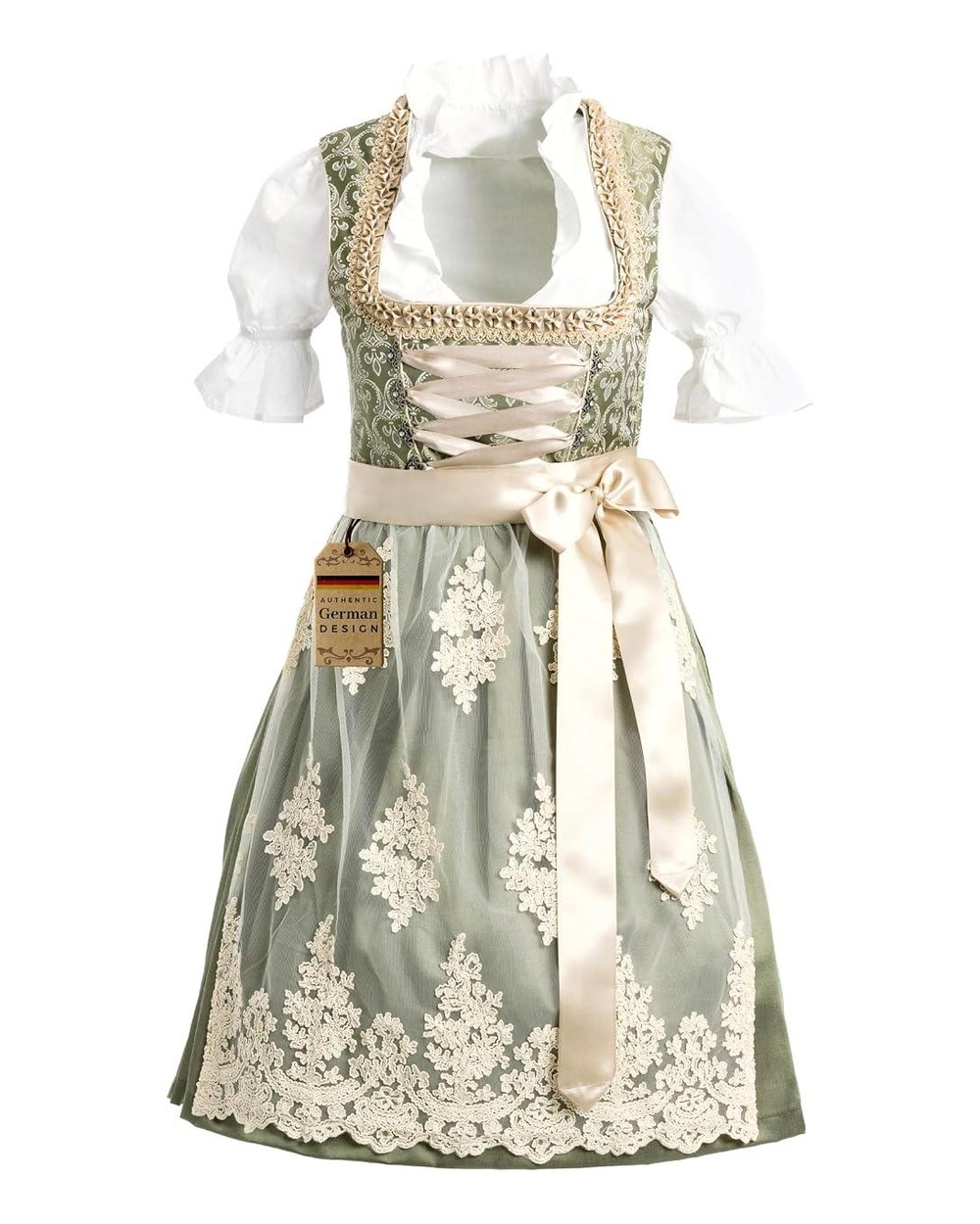 Dirndl with Apron and Blouse