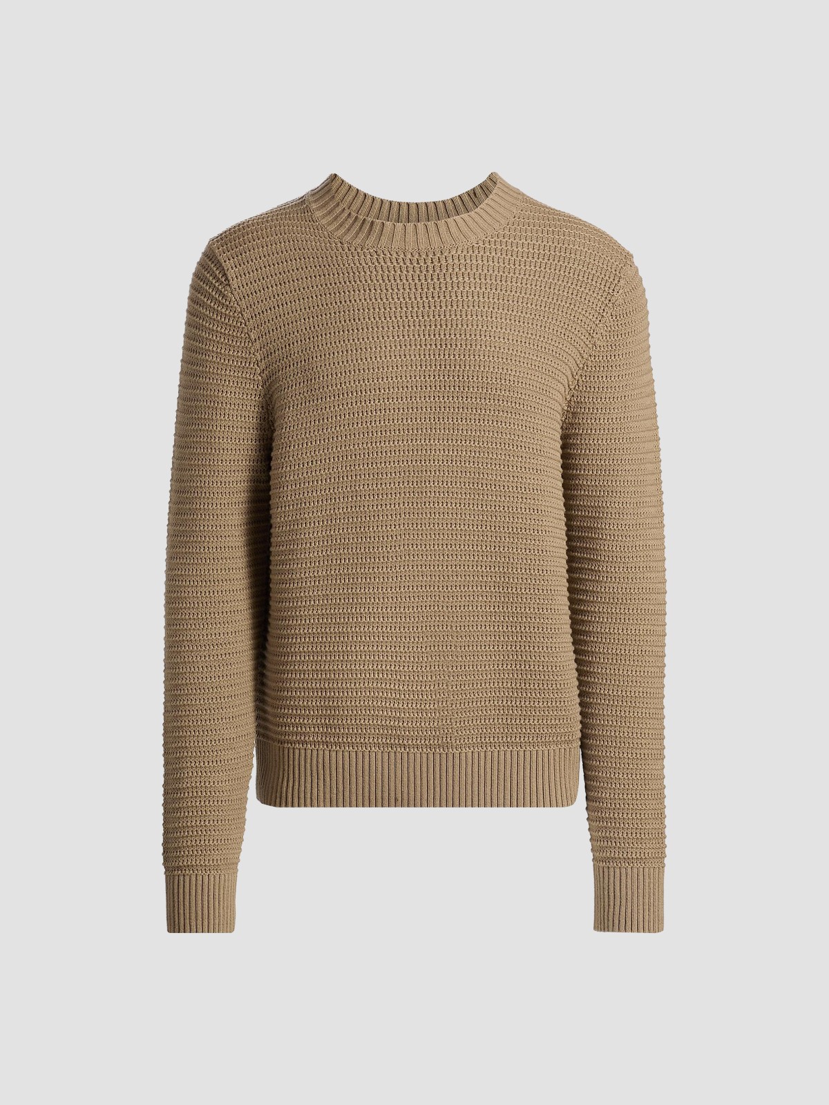 Knitted Cotton-Cashmere Crewneck Sweater