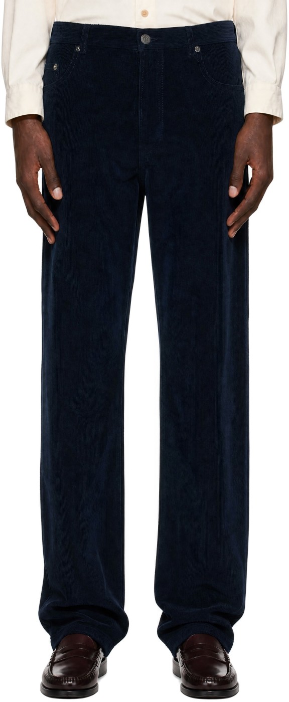 Navy Fairfax Trousers