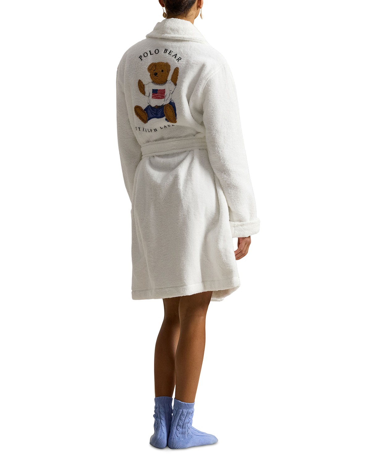 Back Polo Bear Wrap Robe