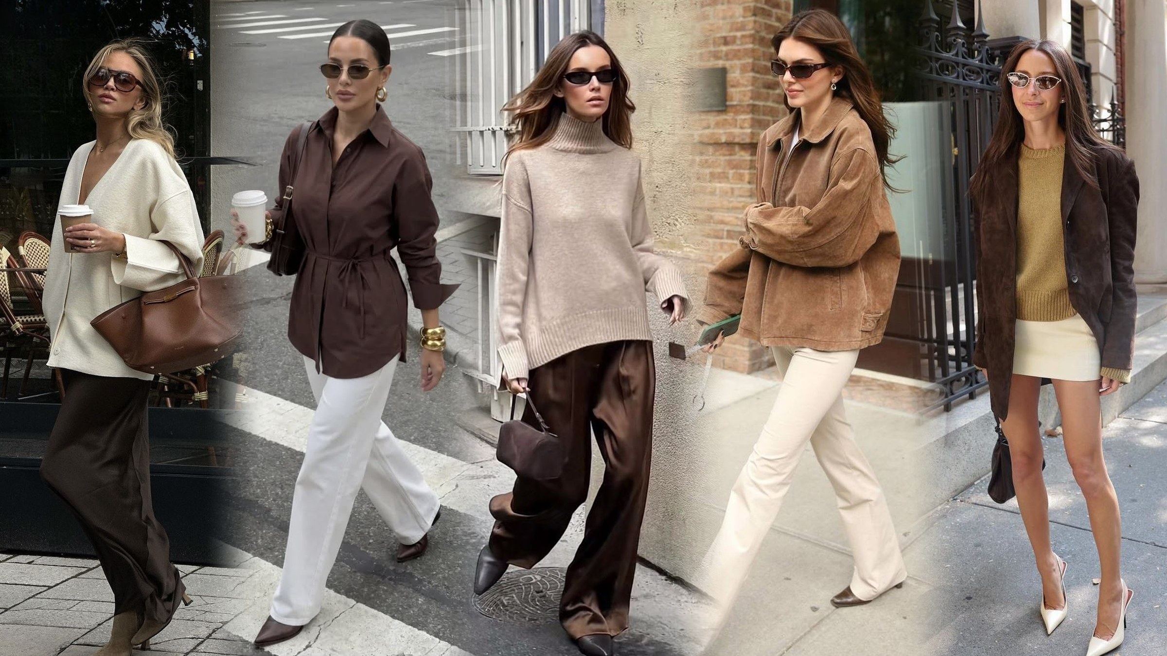 Cream and Chocolate Brown Outfits to Try This Fall
