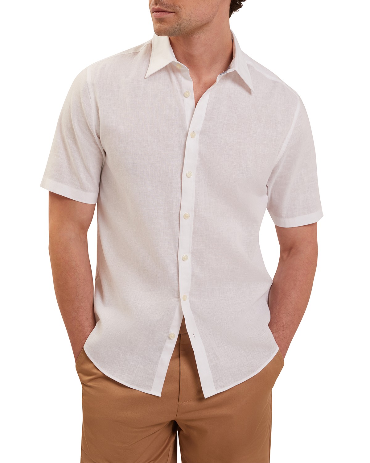 Wryte Linen & Cotton Short Sleeve Shirt