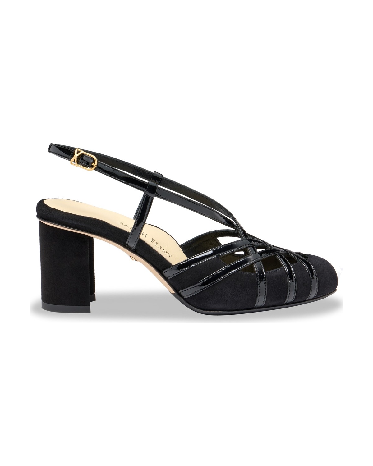 Perfect Gita 70 Sandals in Black Suede