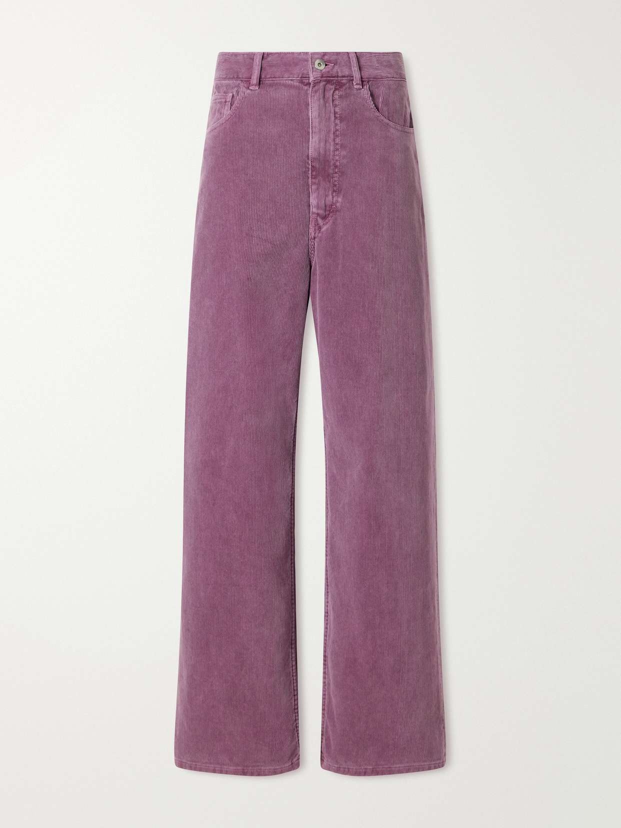 Finx garment-dyed cotton-corduroy wide-leg pants