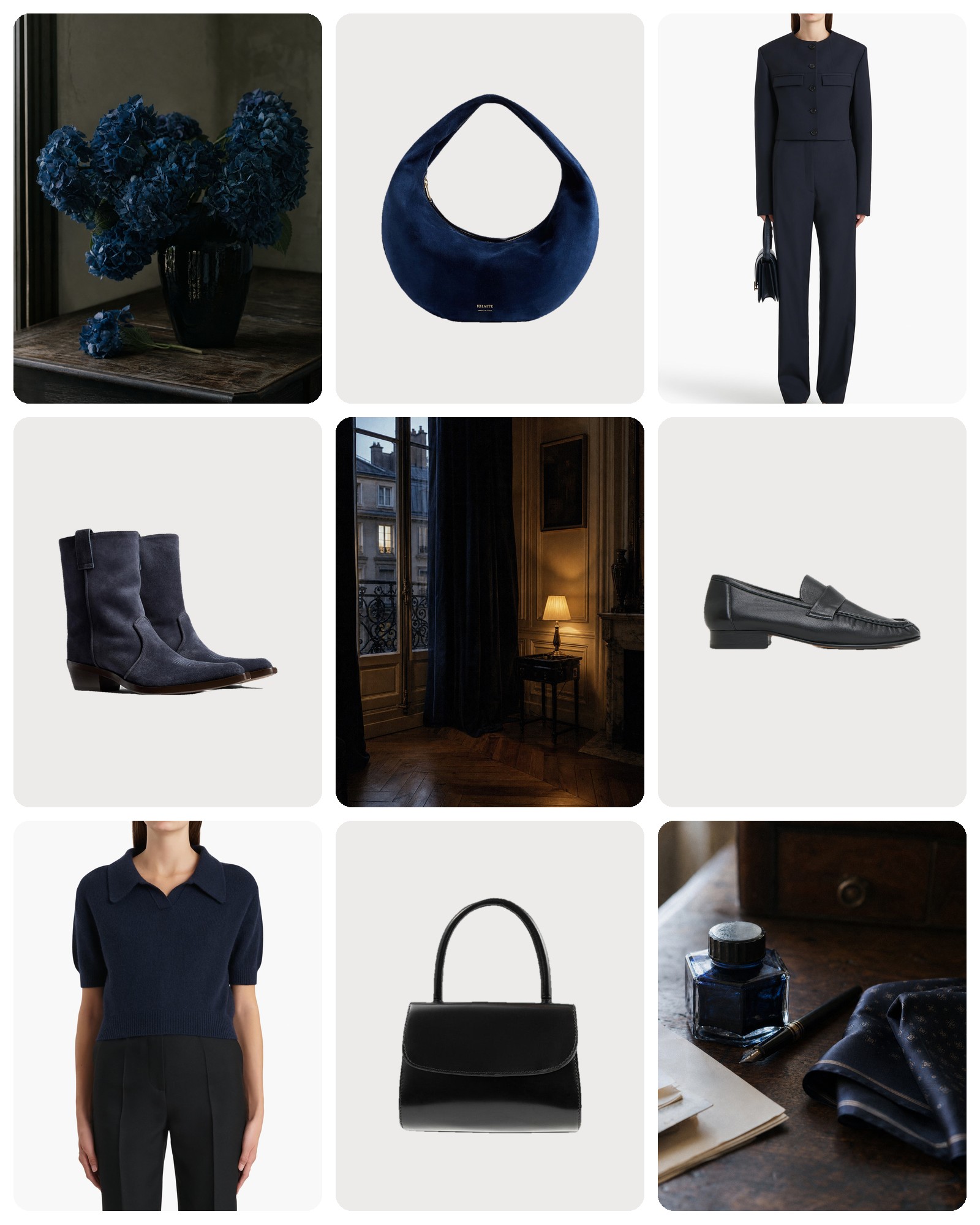 Navy and Black Together