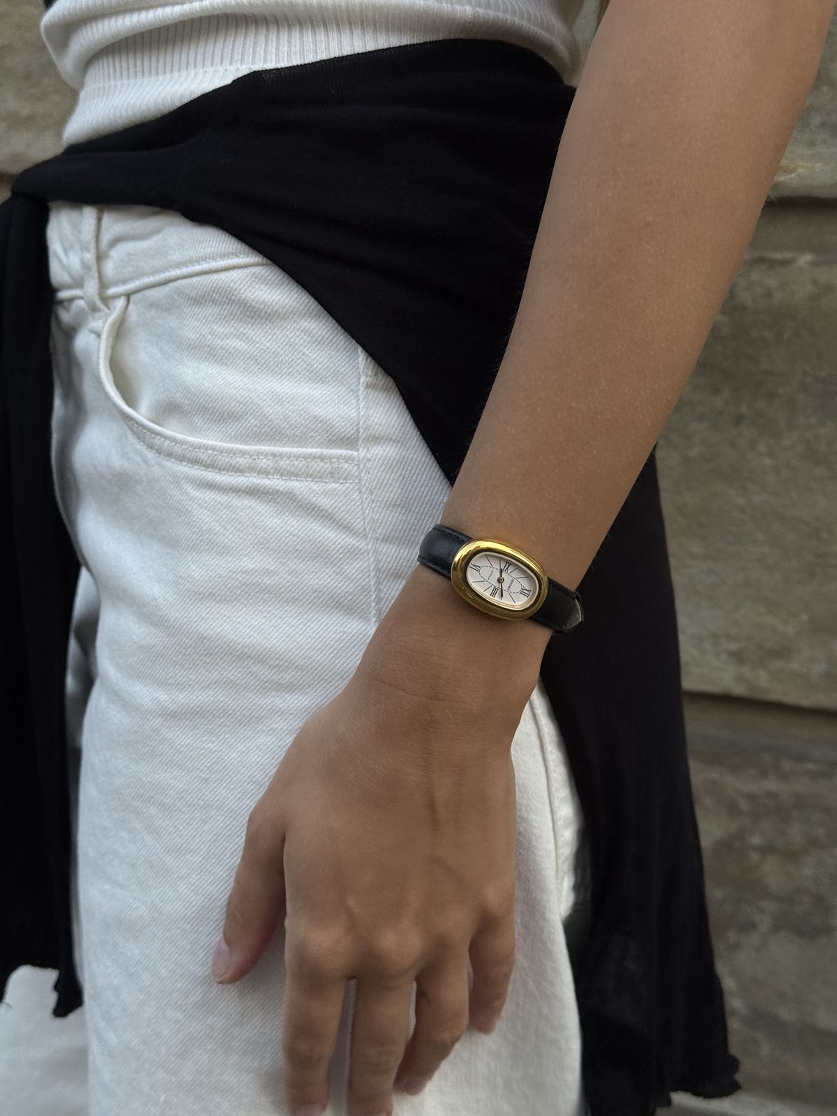 Denim, Leather and a Watch