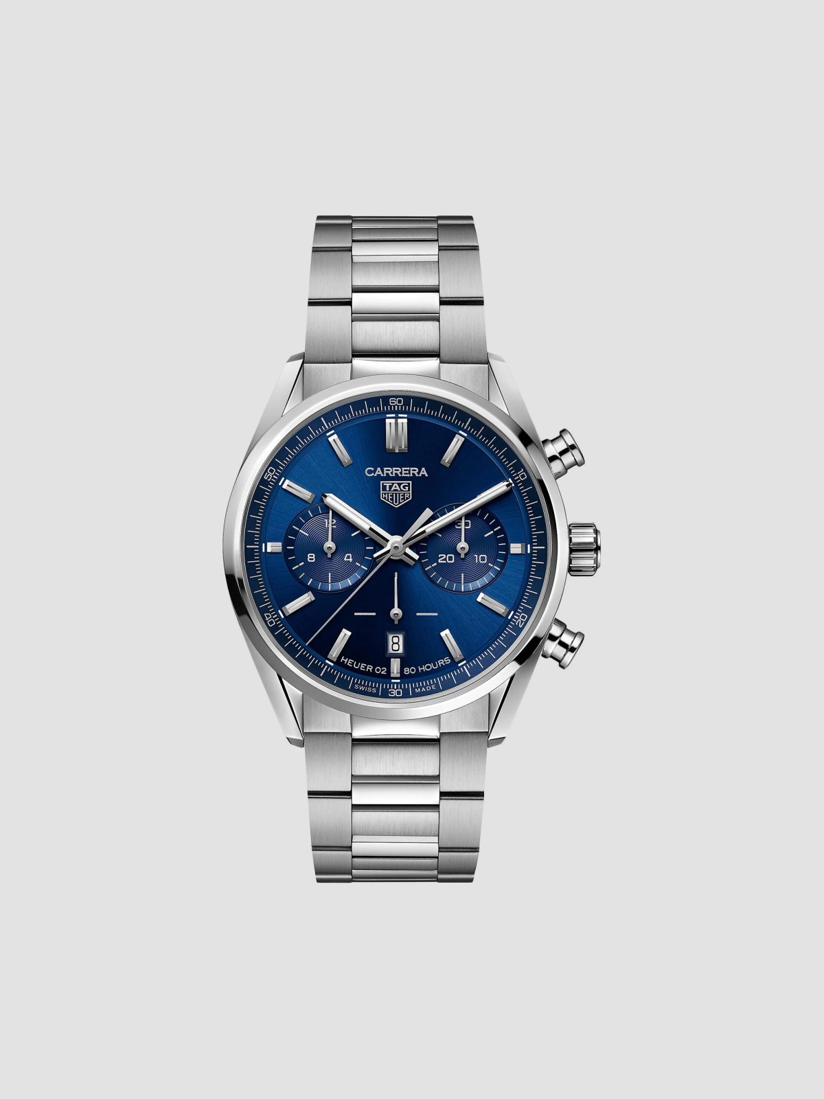 Carrera Elegance 42MM Stainless Steel Bracelet Automatic Chronograph Watch
