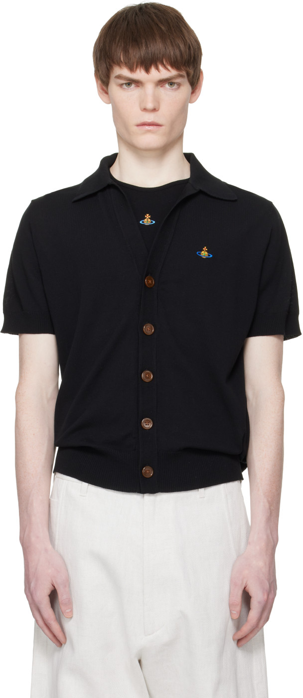 Black Polo Cardigan