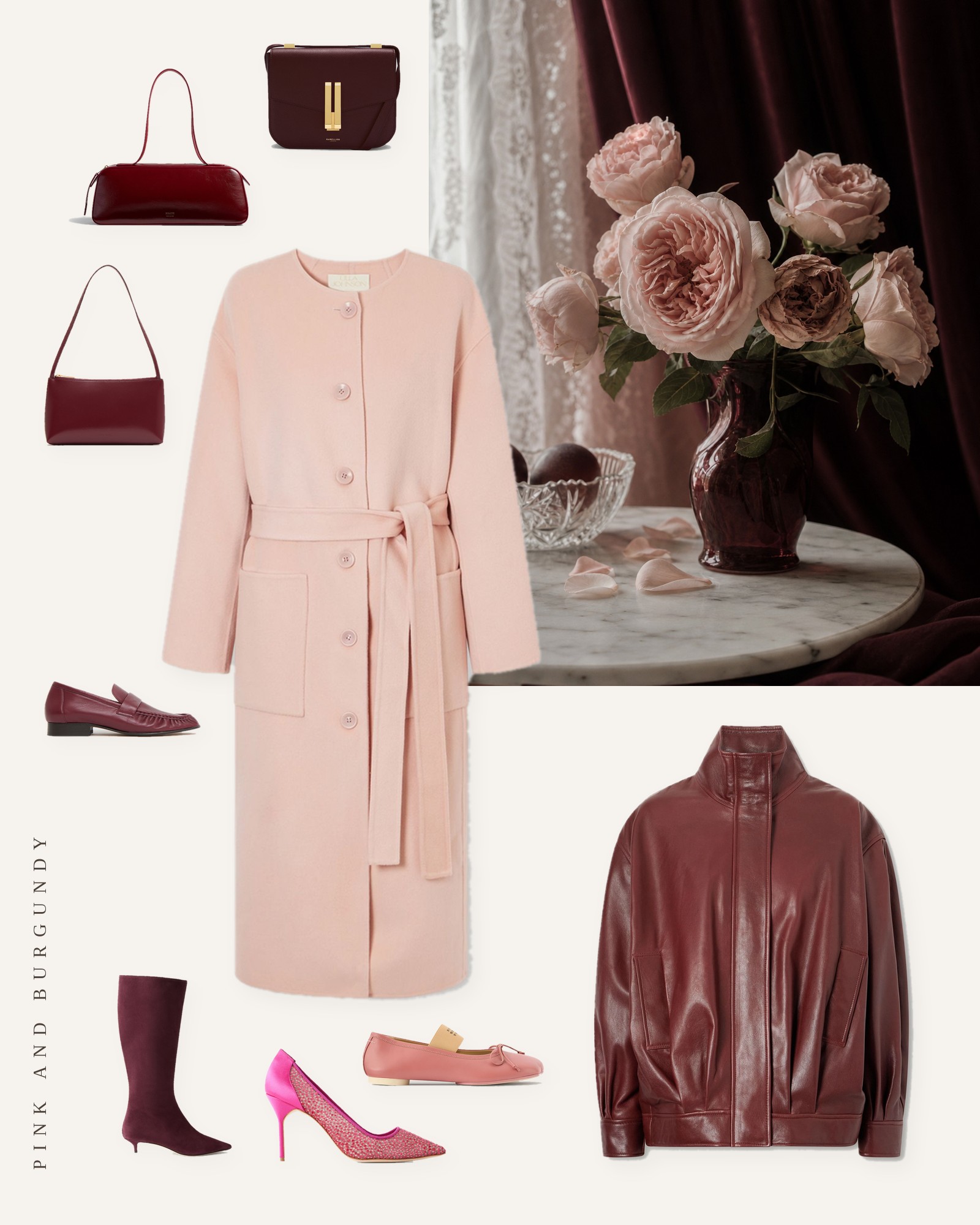 Pink and Burgundy Outfits
