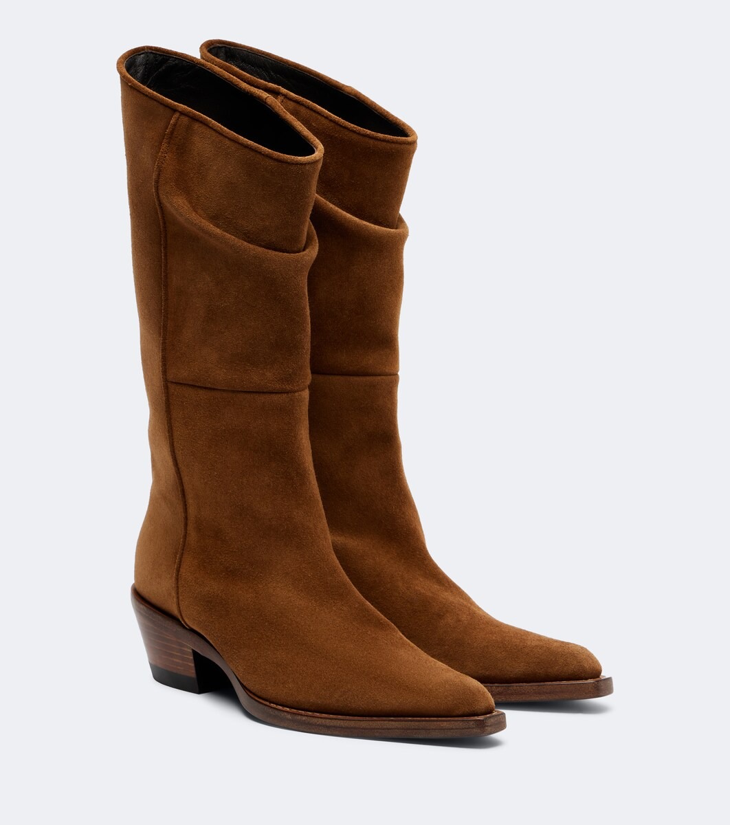 Clive suede mid-calf boots