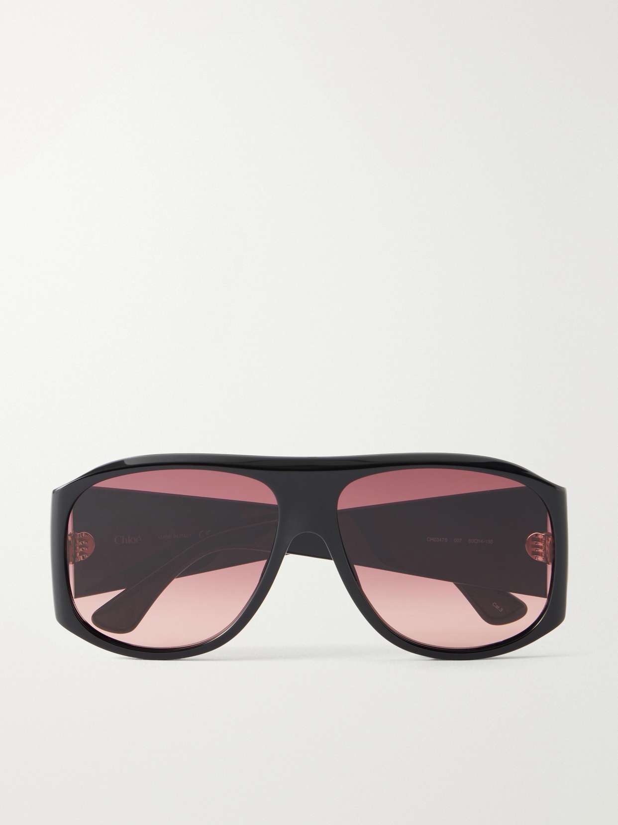 Izia D-frame recycled-acetate sunglasses
