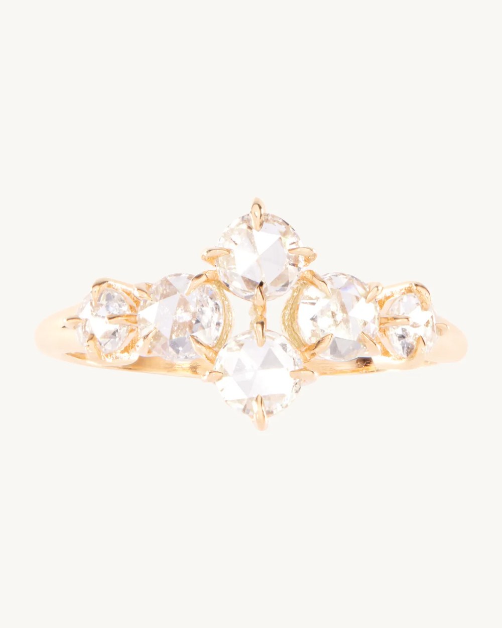 Midnight Hour Rose Cut Diamond Ring