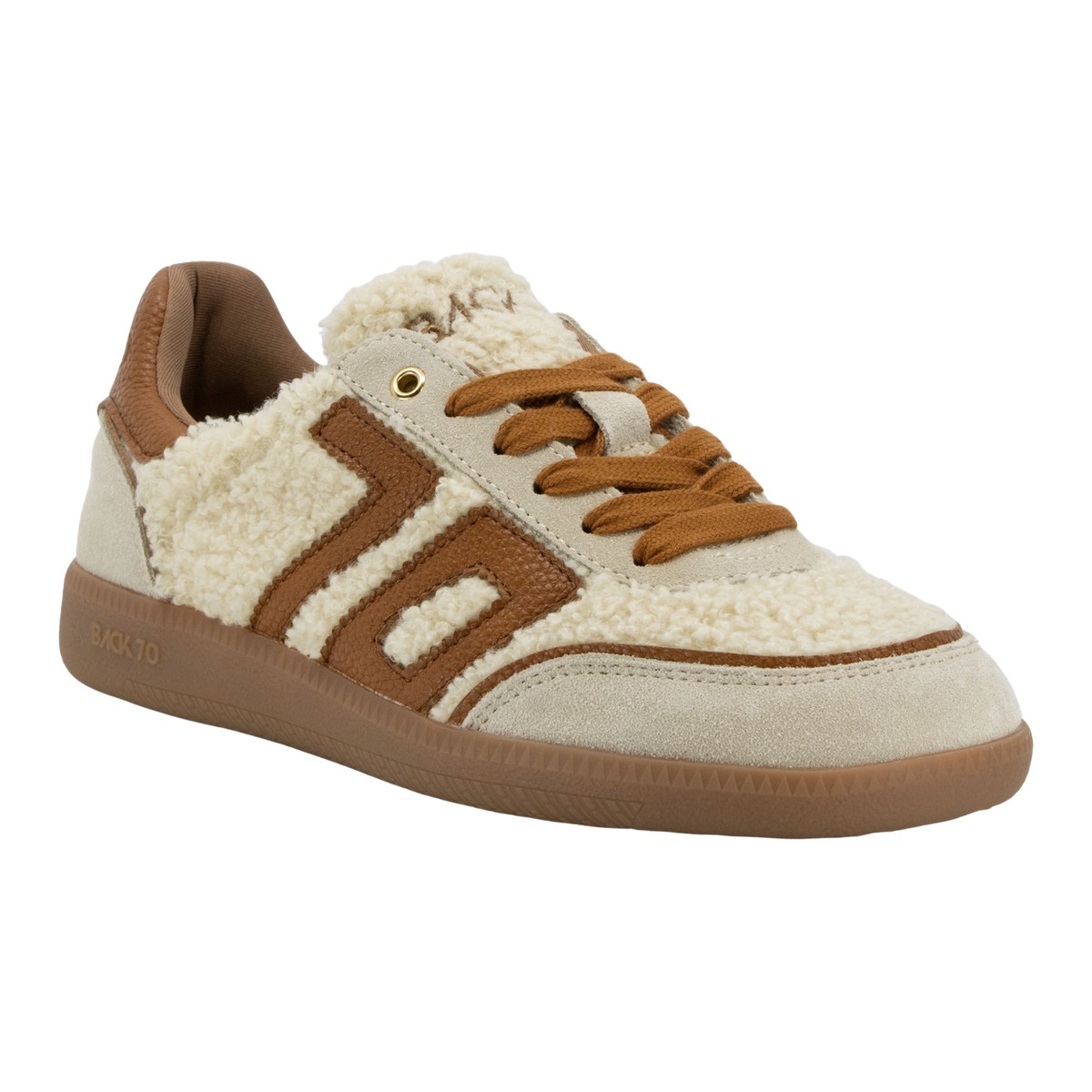 Teddy Fu Sneakers in Milk Ice Cuoio