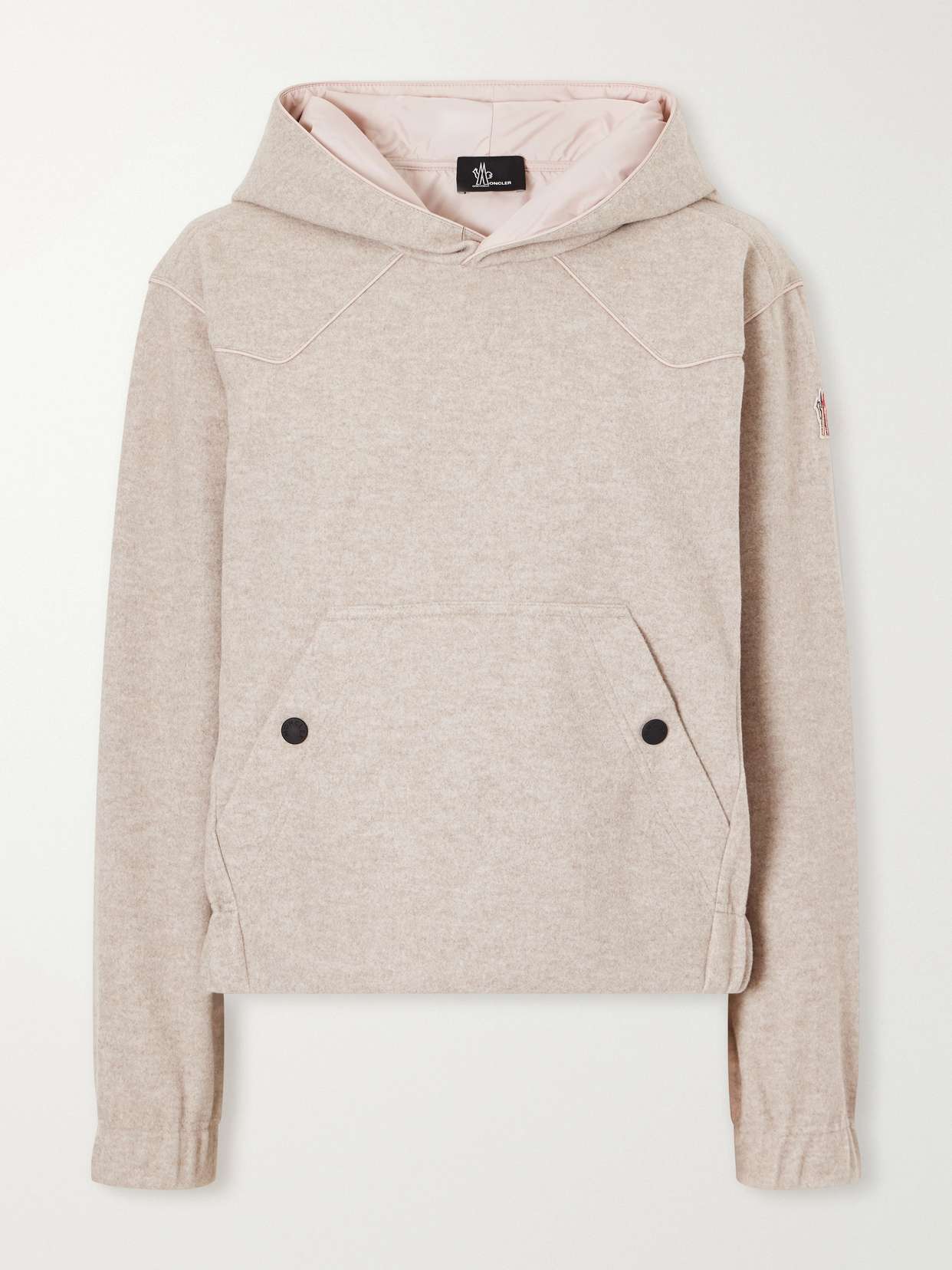 Brushed-jersey hoodie