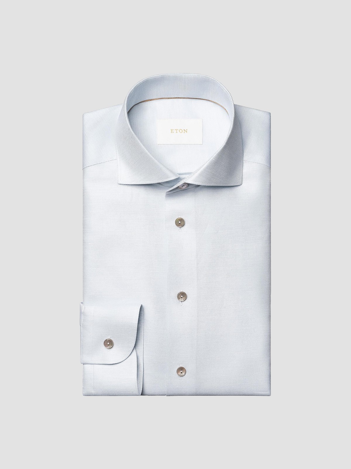 Contemporary Fit Textured Cotton-Linen Shirt