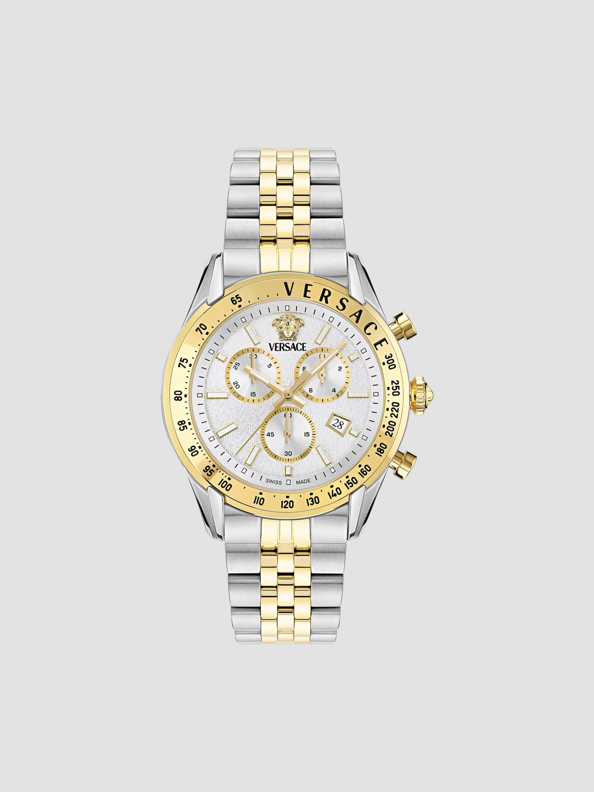 Versace Chrono Master Two-Tone Stainless Steel Bracelet Watch/44MM