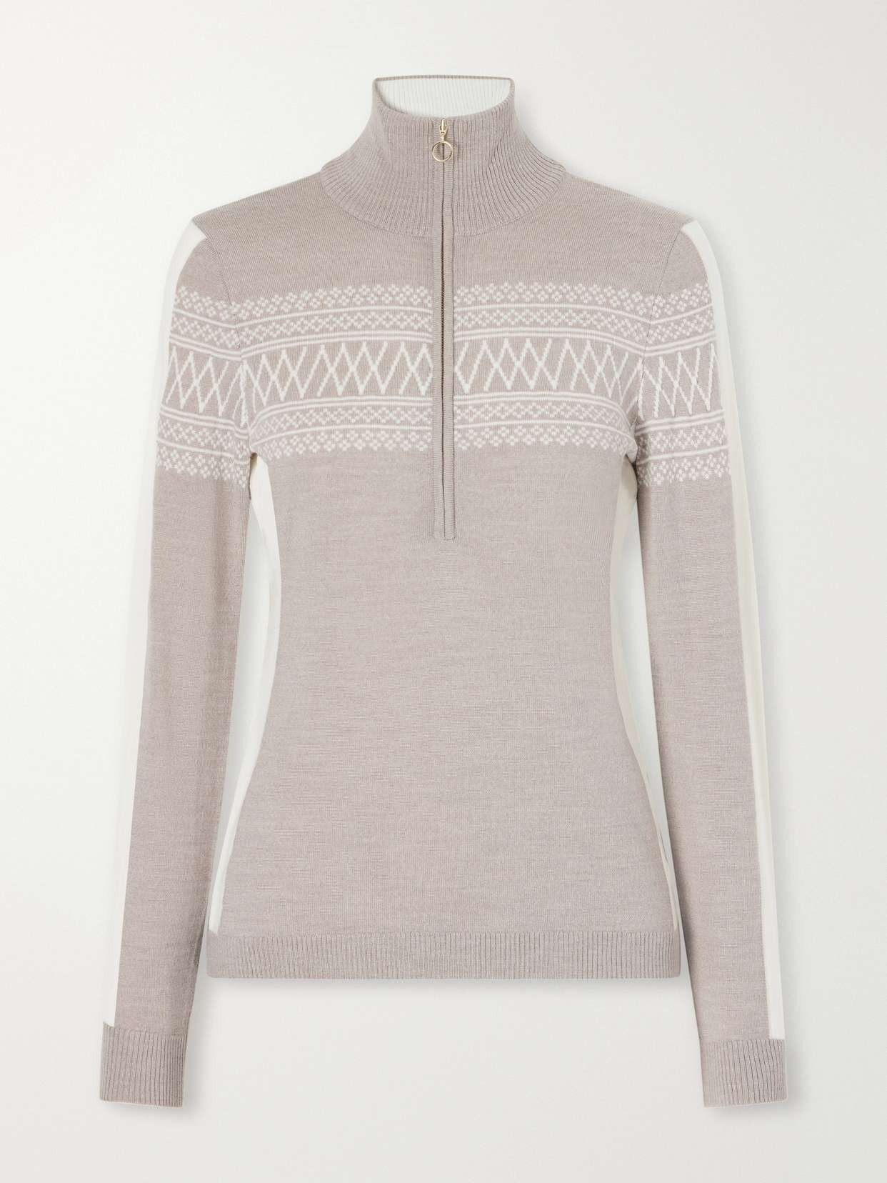 Merino wool half-zip sweater