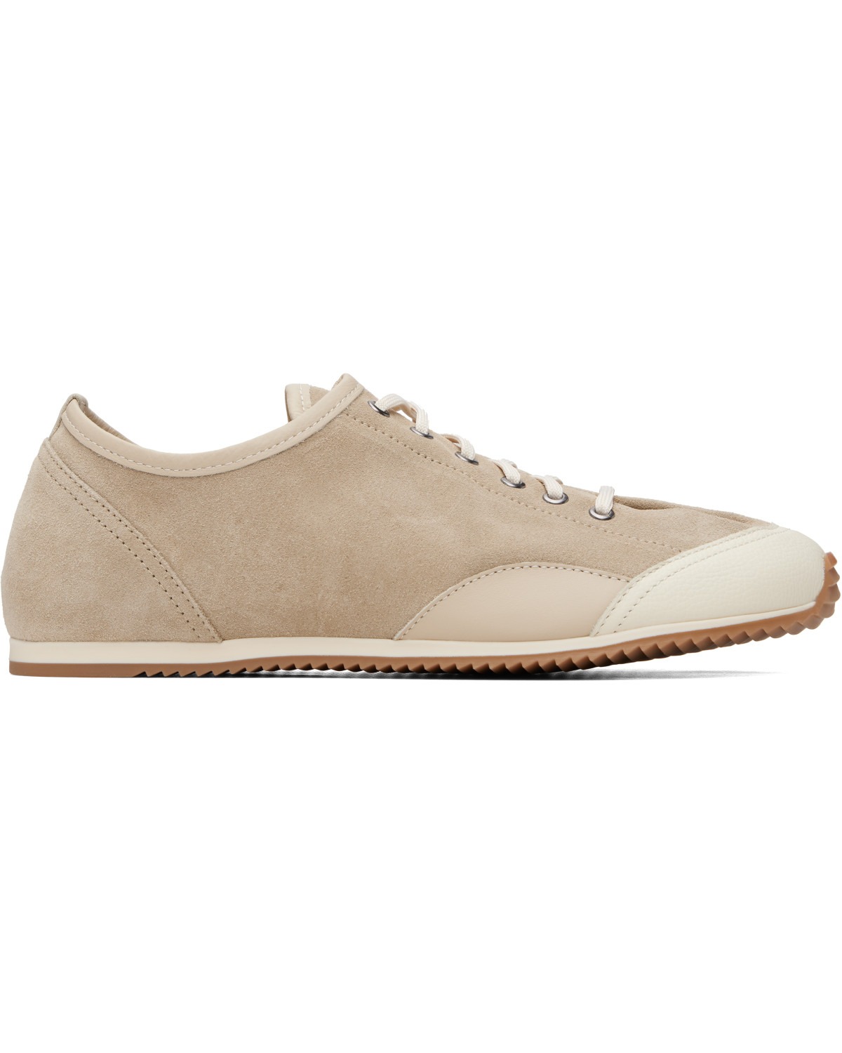 Beige Gummy Grips Sneakers