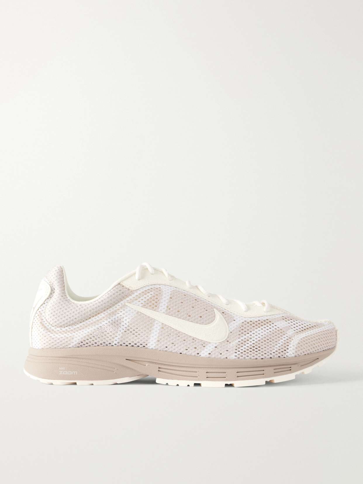 Zoom Streak 3 suede-trimmed mesh lace-up sneakers