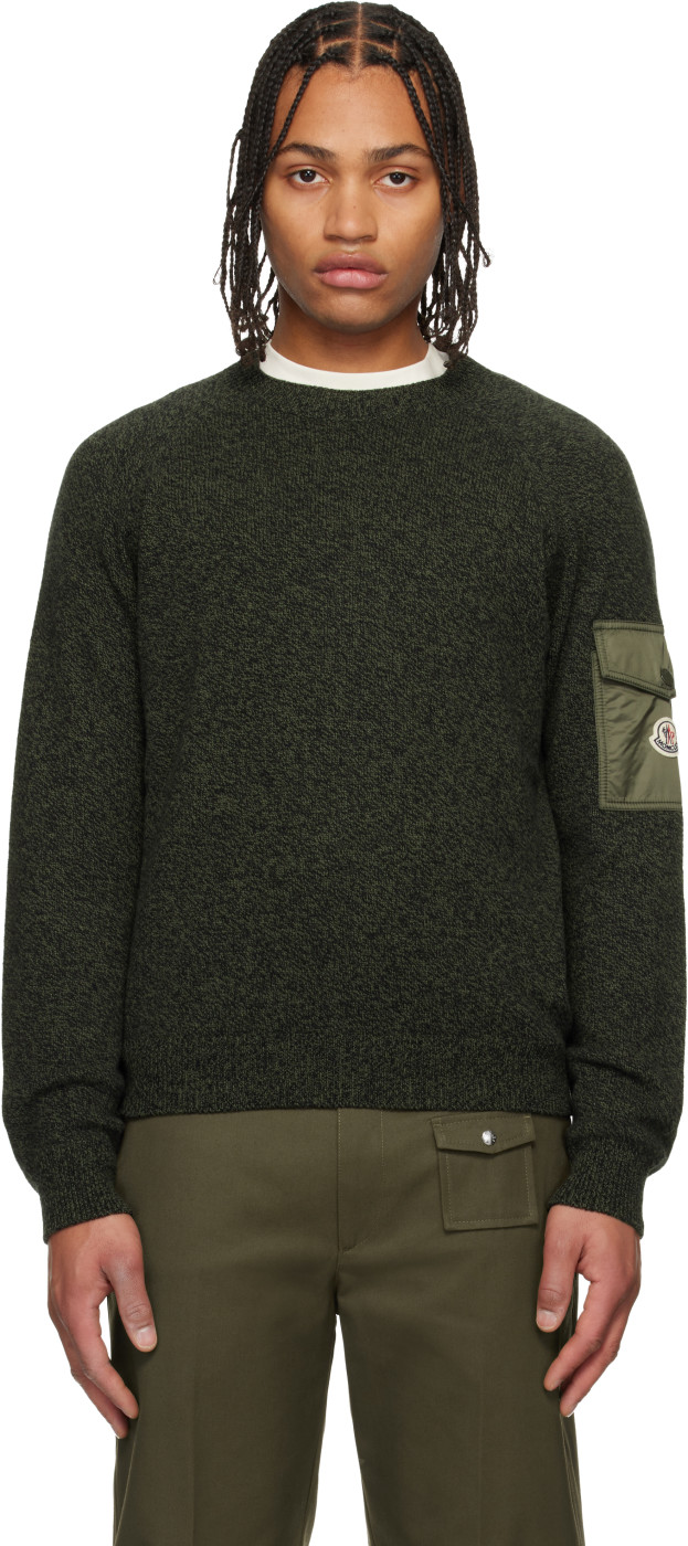 Khaki Mouline Wool & Cashmere Sweater