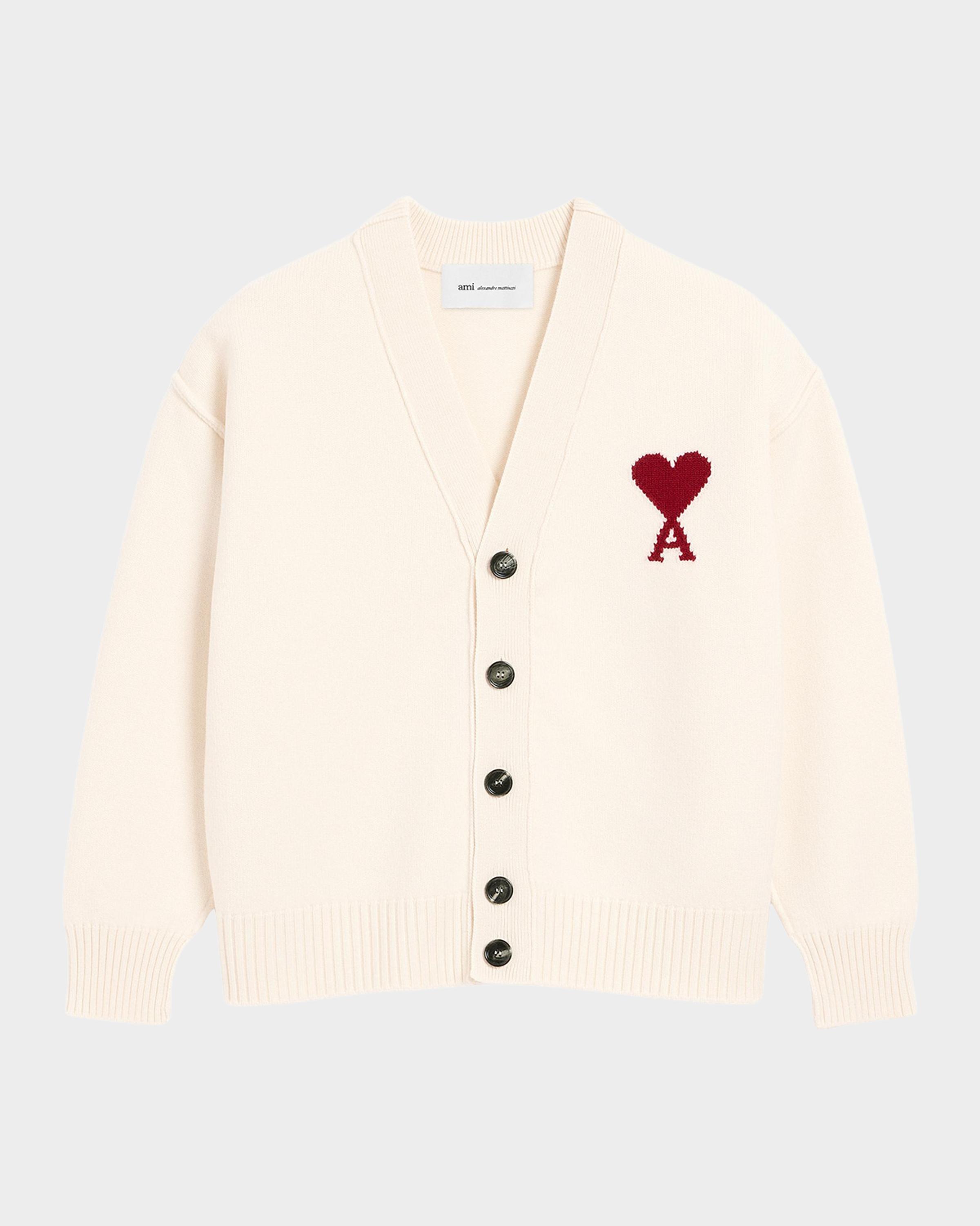 Men's Wool Ami de Coeur Intarsia Cardigan