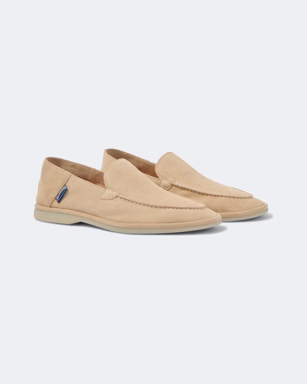 Suede Loafers in Beige