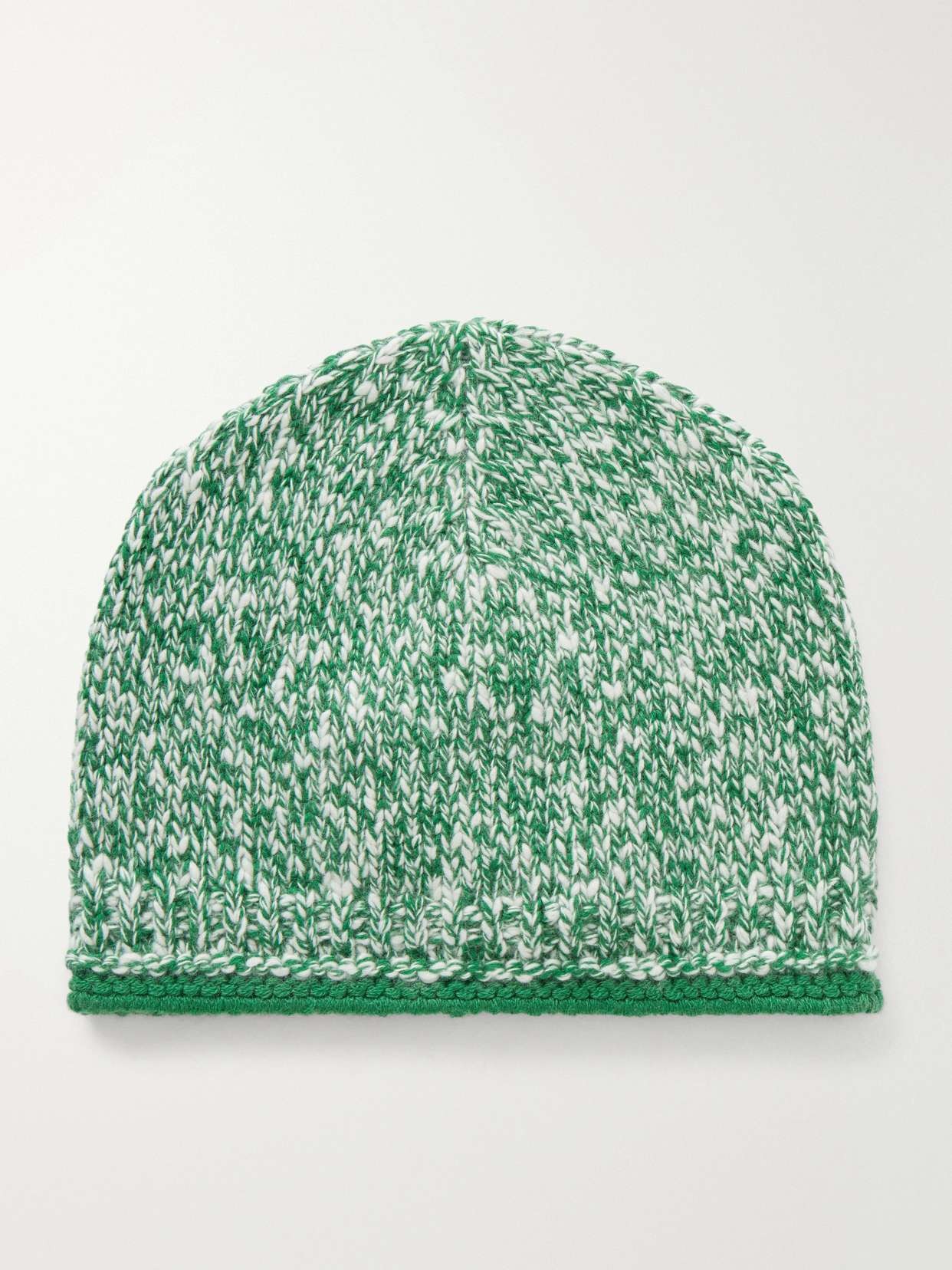 Marled cashmere beanie