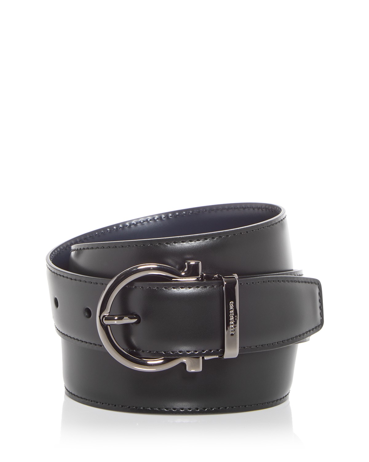Men's Gancini Buckle Reversible Leather Belt