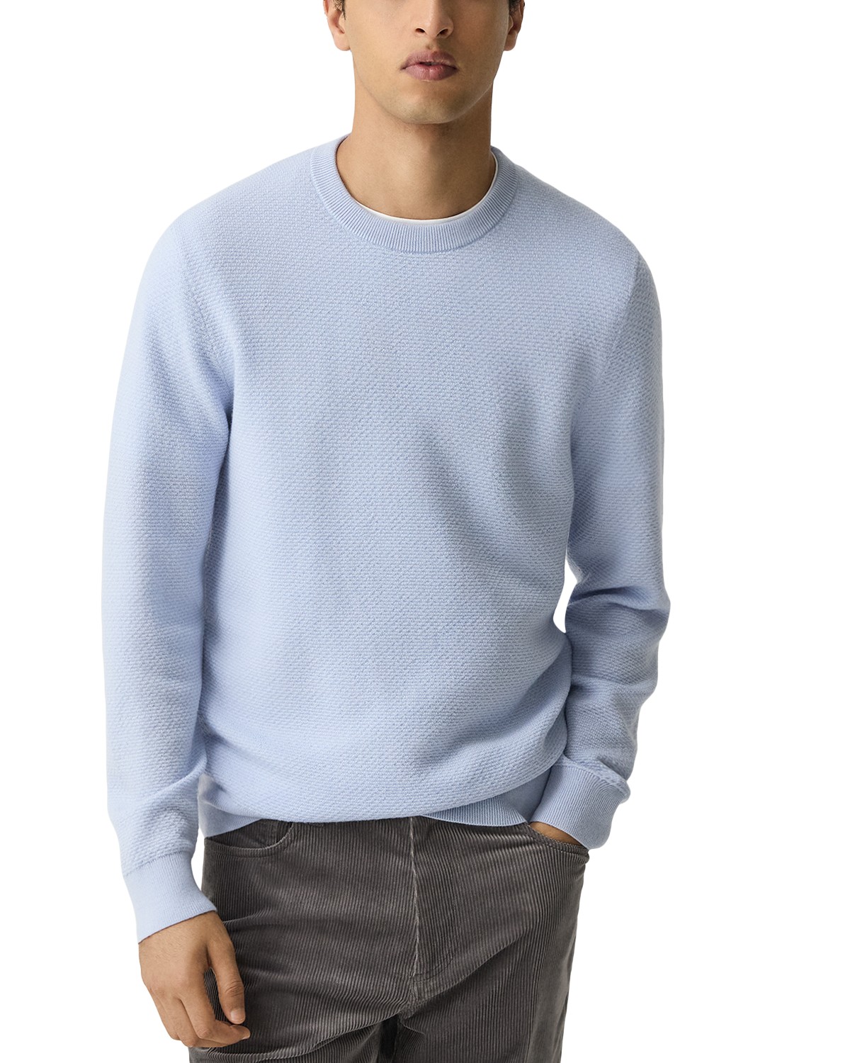 Maden Textured Crewneck Sweater