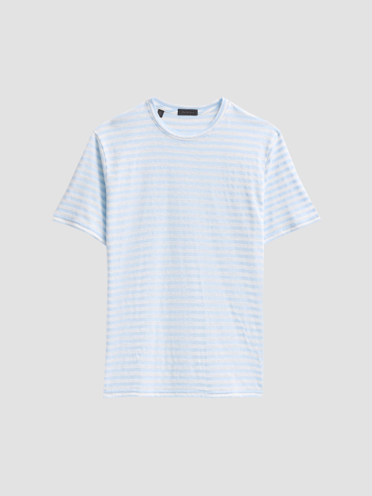 Striped Linen-Blend Crewneck T-Shirt