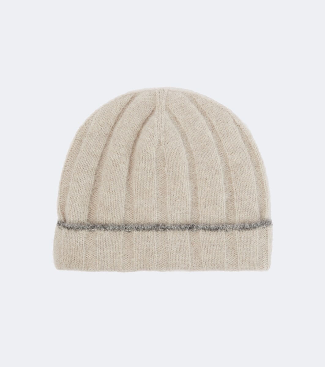 Alpaca, cashmere, and wool-blend beanie