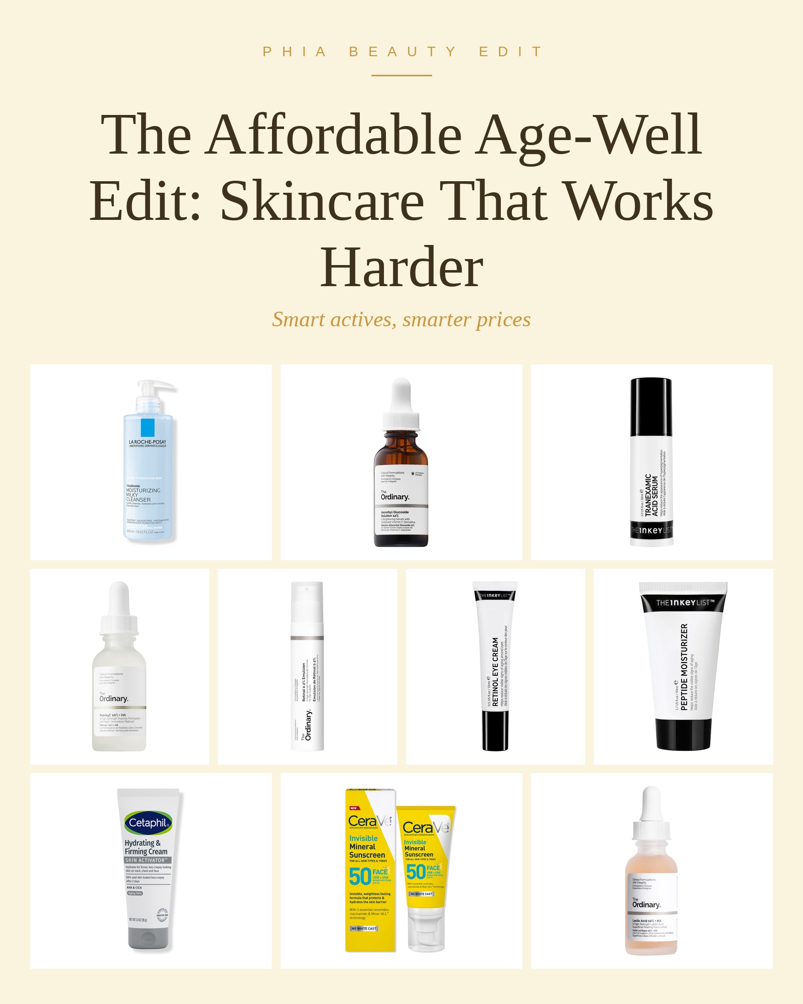 The Affordable Age-Well Edit: Skincare That Works Harder