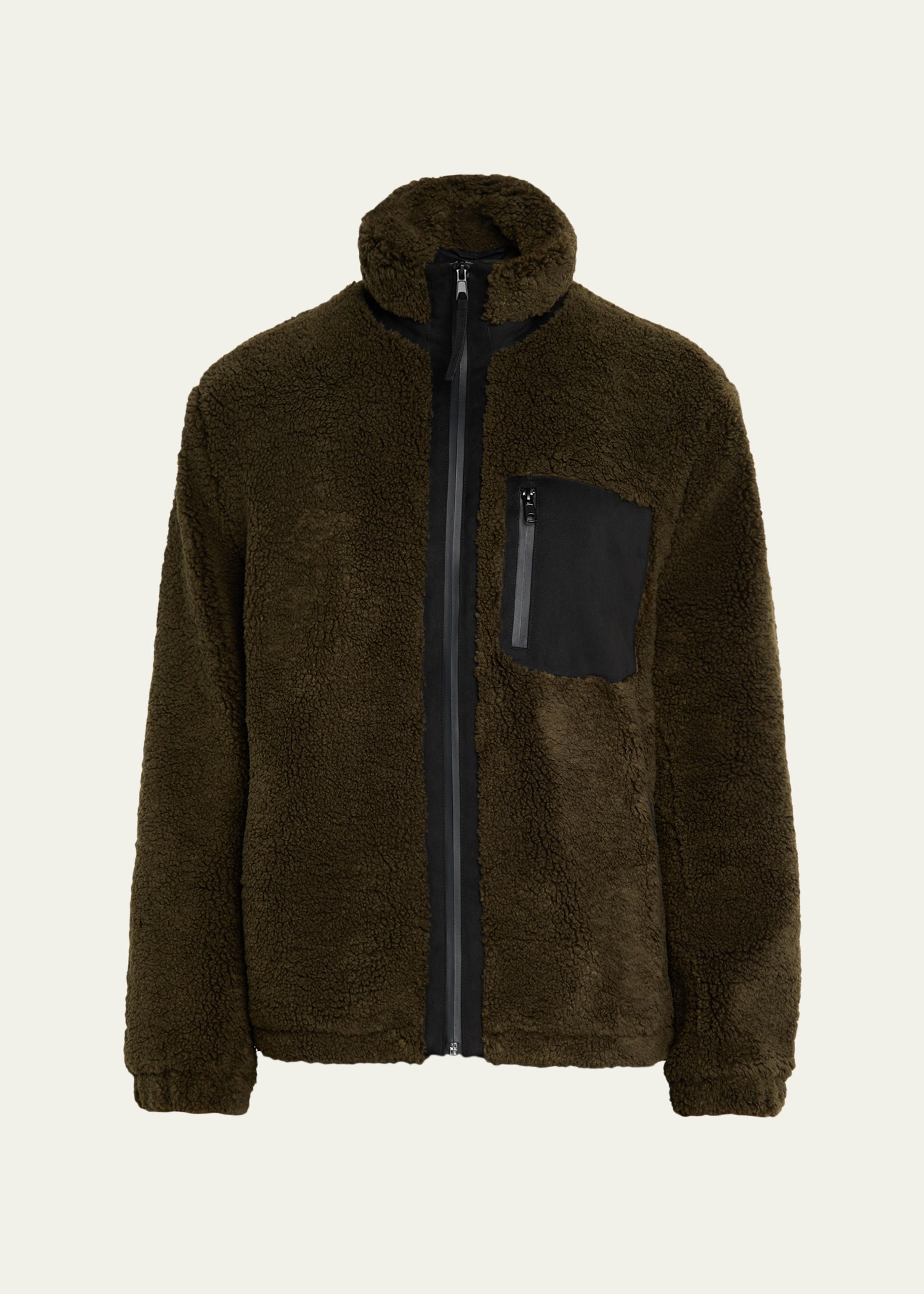 Men's Faux Sherpa Zip-Up Jacket