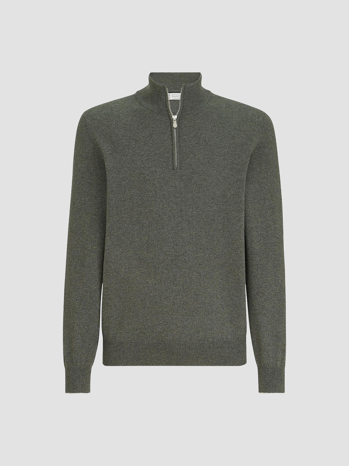 Cashmere Sweater with Half Zip