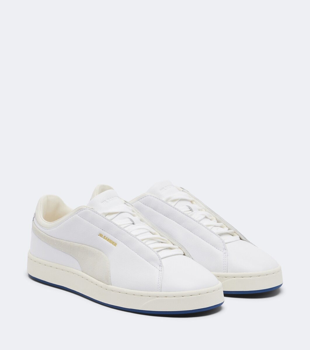 X Puma leather low-top sneakers