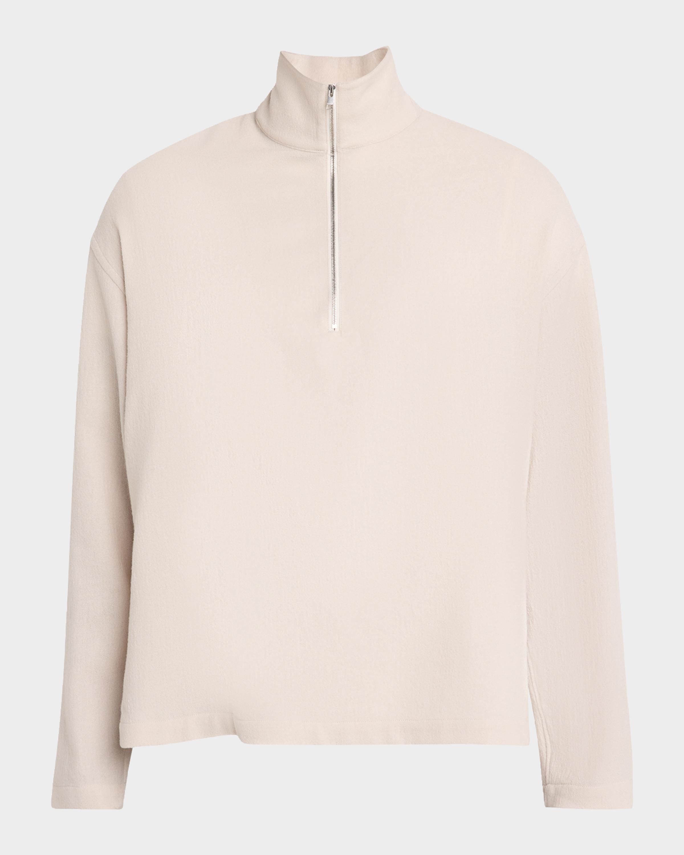 Men's Wool Quarter-Zip Sweater