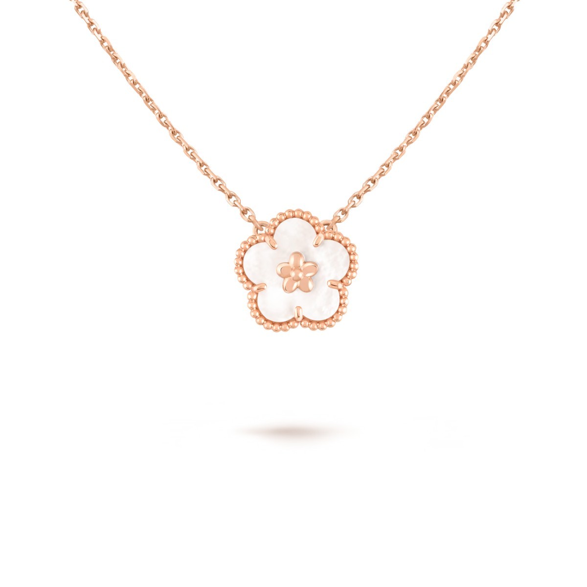 Lucky Spring Plum Blossom Pendant, Mother-of-Pearl