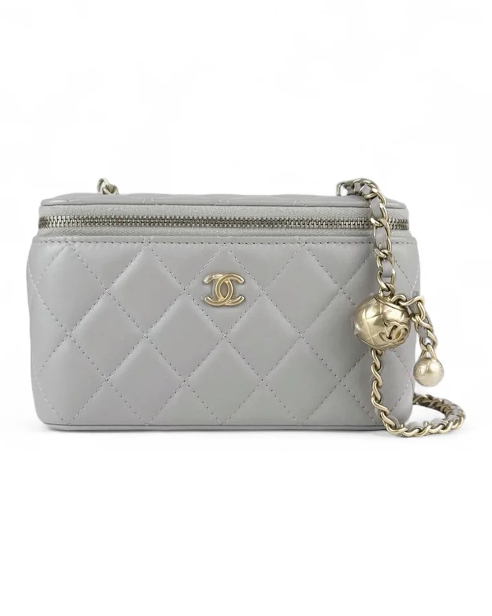 Lambskin Pearl Crush Vanity Case Small