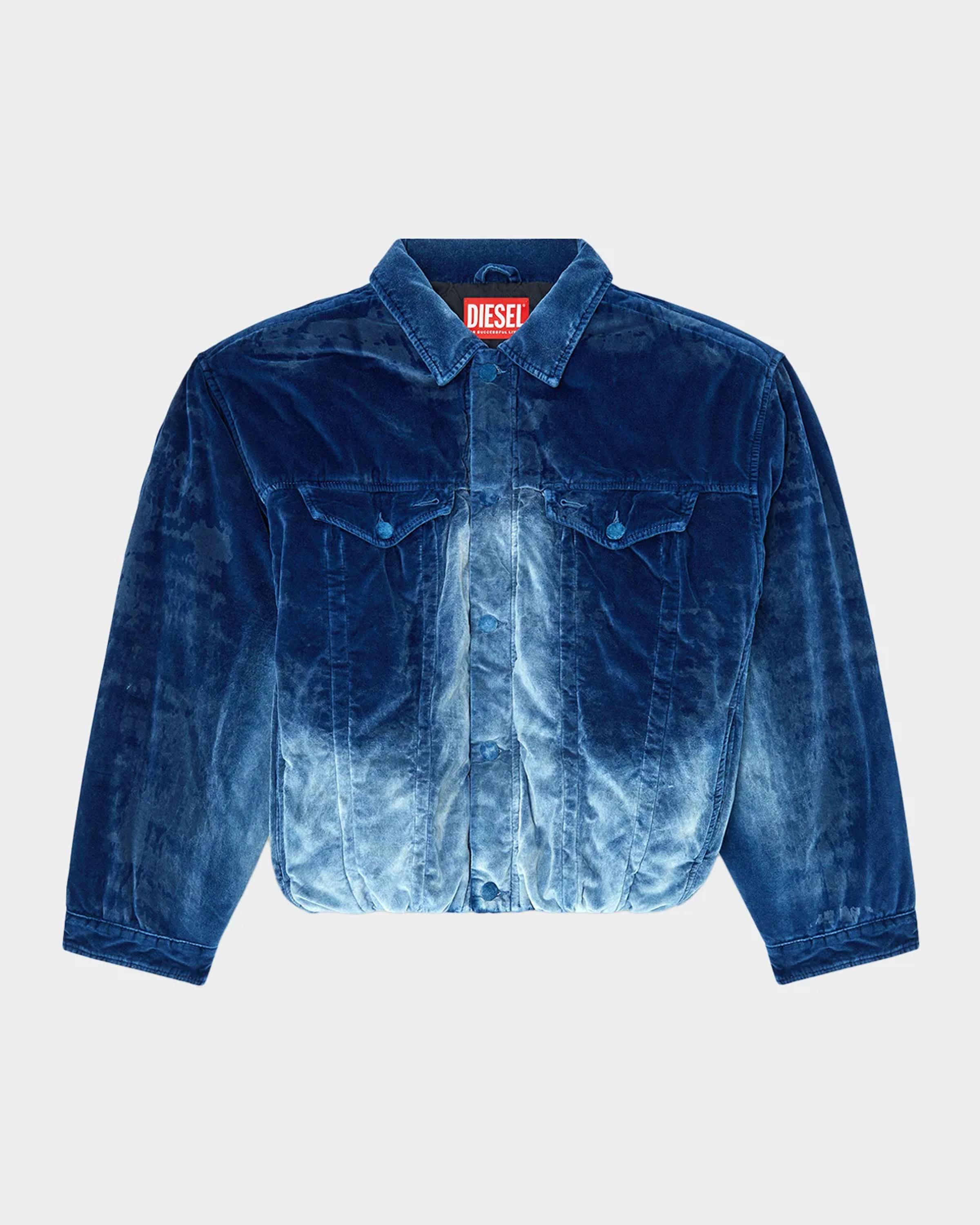 Men's Degrade Velvet Trucker Jacket