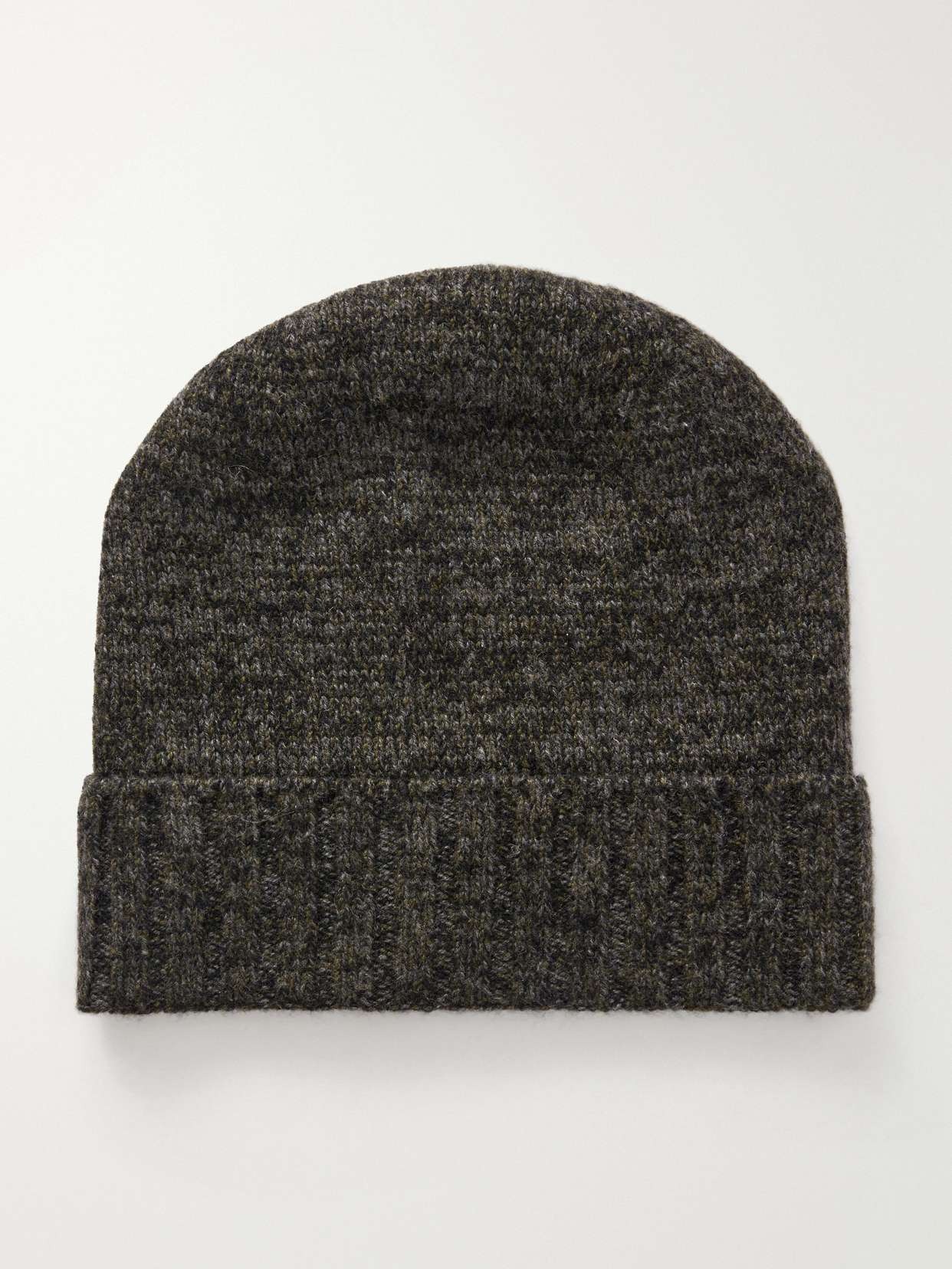 Qylos mouliné-knit cashmere beanie