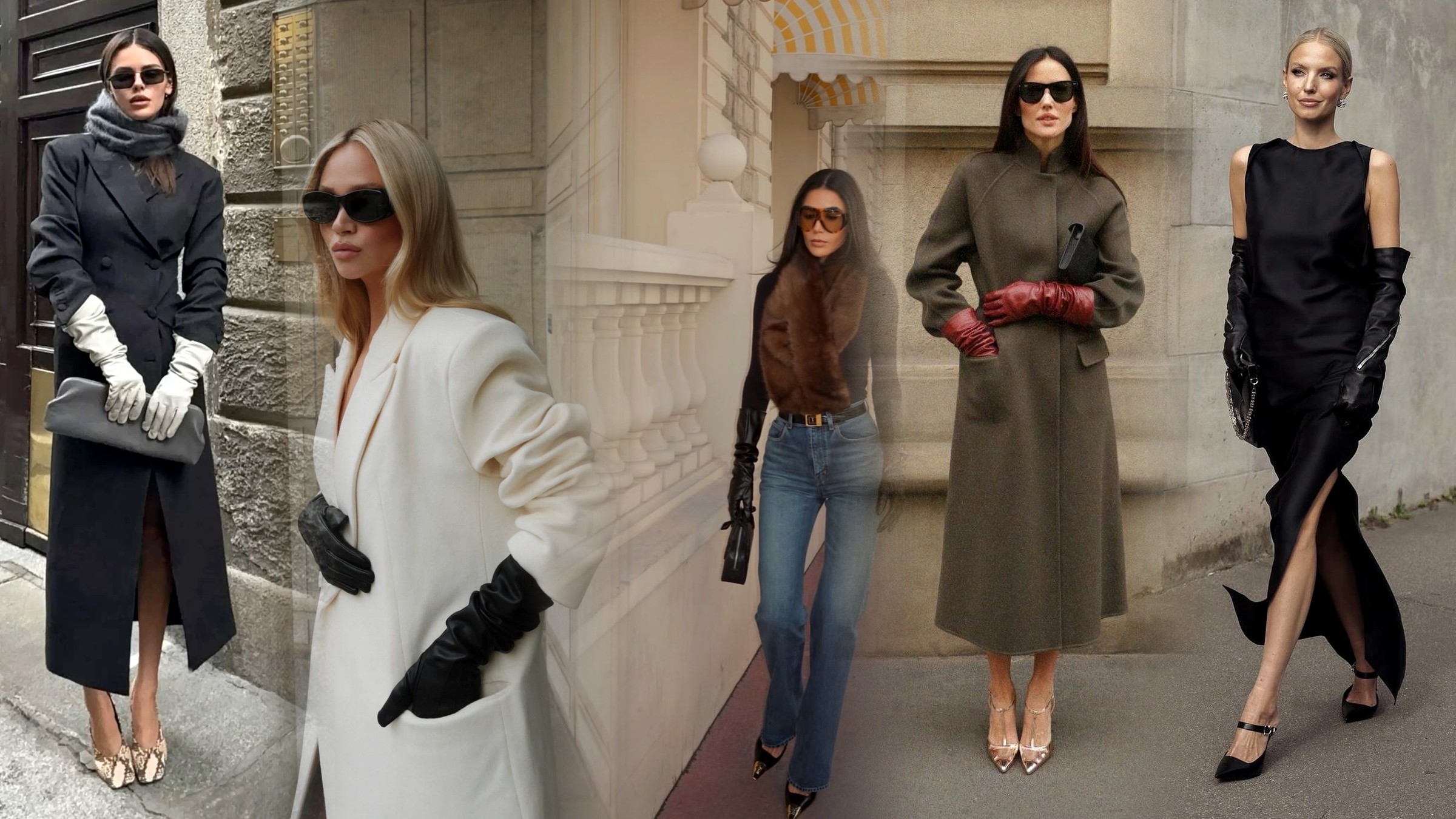 Gloves, Brooches and Pearls to Finish Fall Outfits