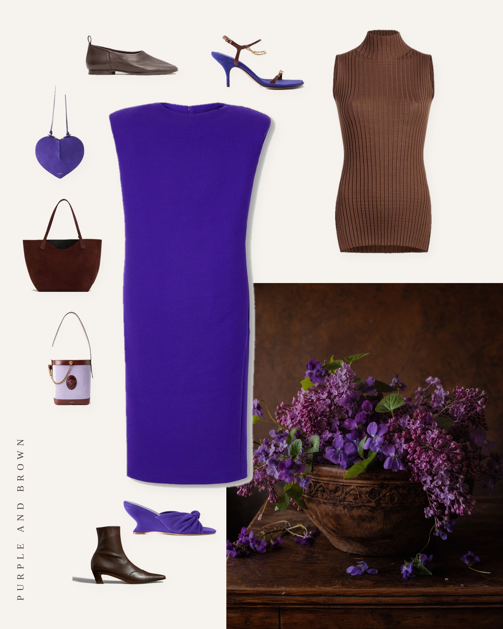 Purple and Brown Outfits