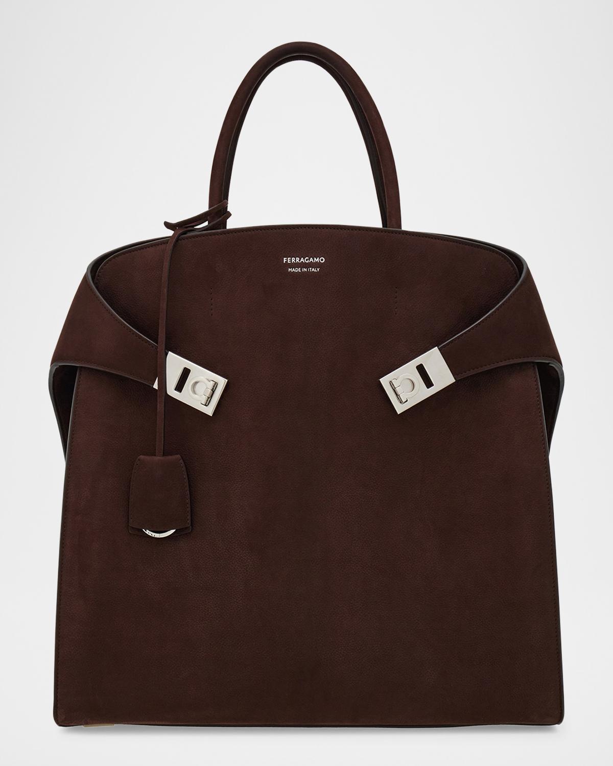 FERRAGAMO Men's Hug Leather Tote Bag