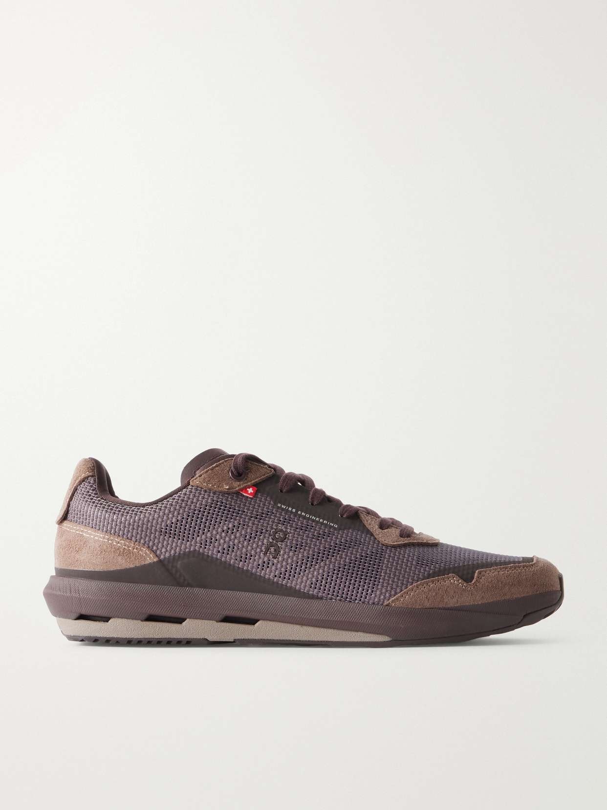 Cloud Muse suede-trimmed mesh sneaker